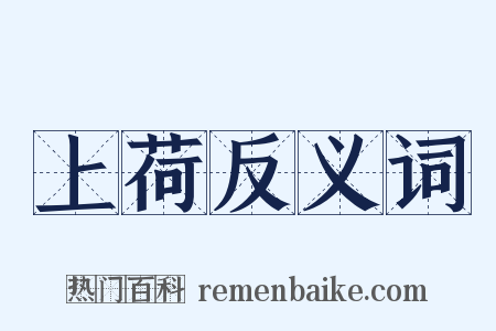 上荷反义词是什么意思的图片